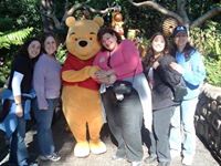 With friends at Disneyland